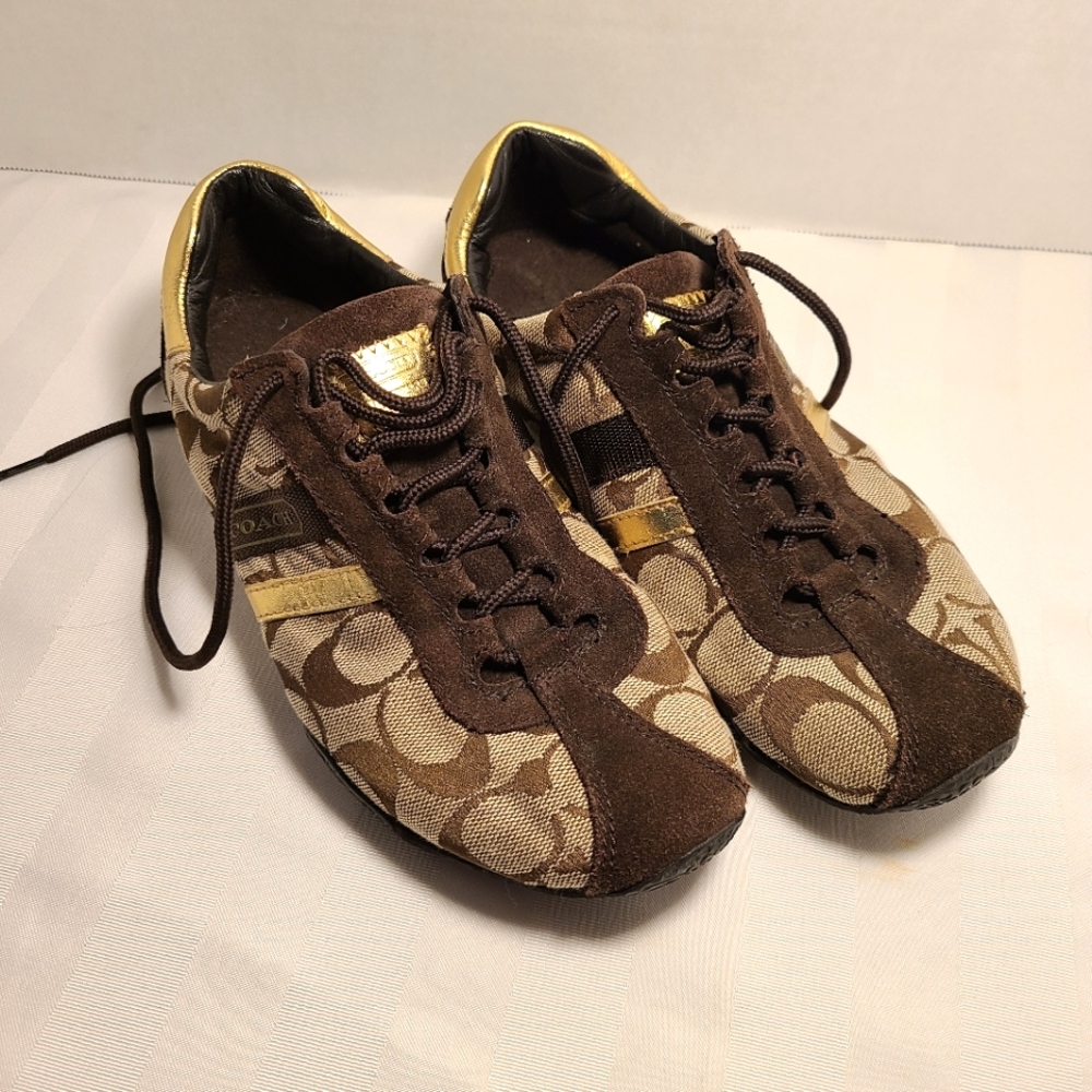 COACH Signature Sneakers, Katelyn Low-Top Sz 6.5